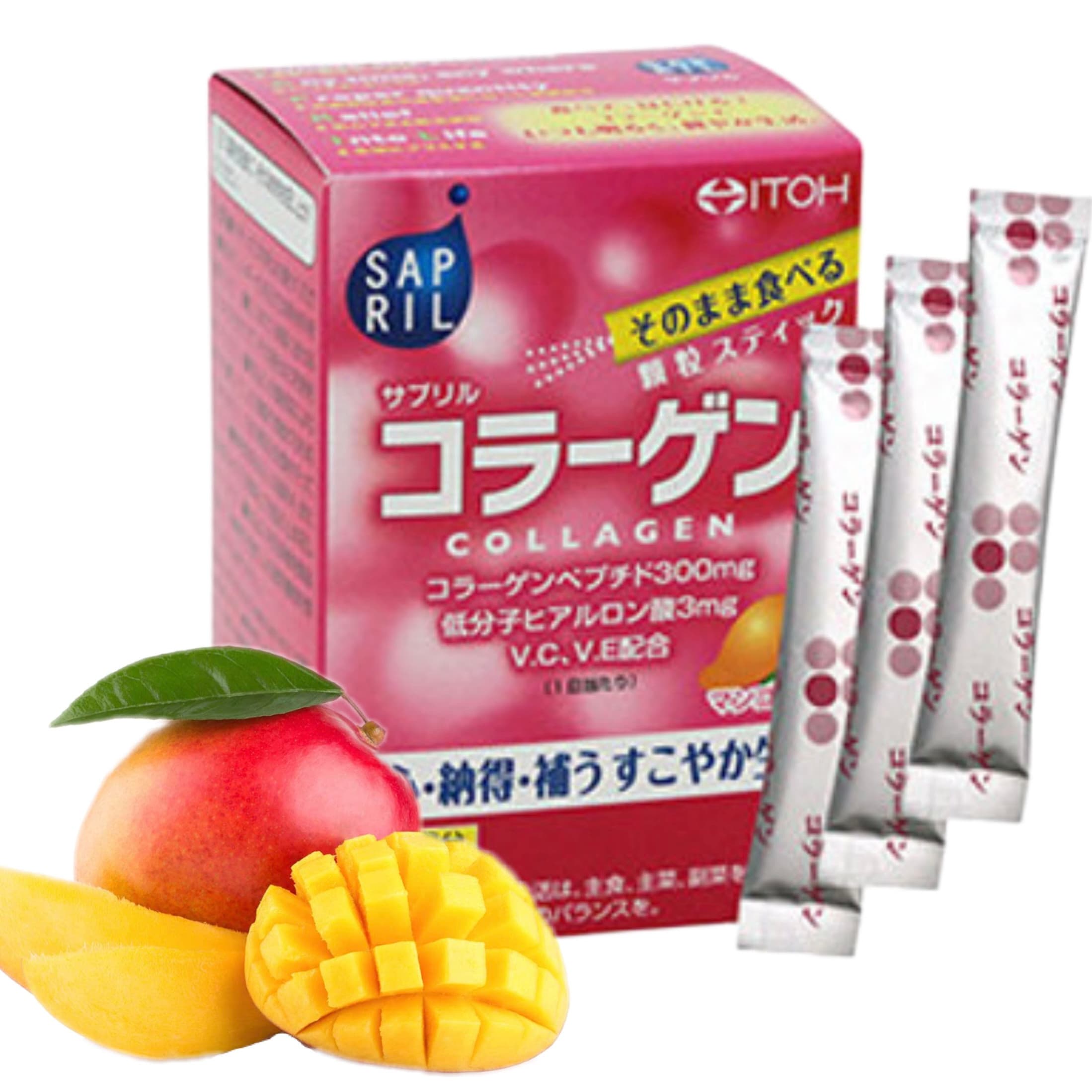 ITOH SAPRIL COLLAGEN КОЛАГЕН зі смаком 🥭 за 3 упаковки